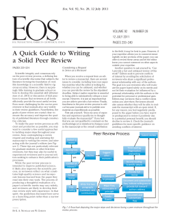 A quick guide to writing a solid peer review