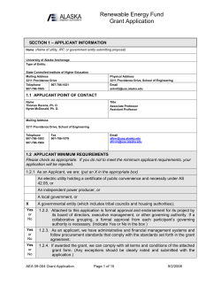 attachment a &ndash; grant application