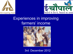 Reaching farmers through eChoupal Buy-Sell