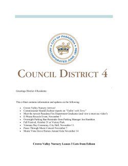 Crown Valley Nursery Leases 3 Lots from Edison