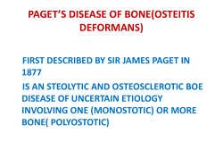 pagets disease