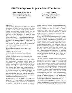RPI ITWS Capstone Project: A Tale of Two Teams