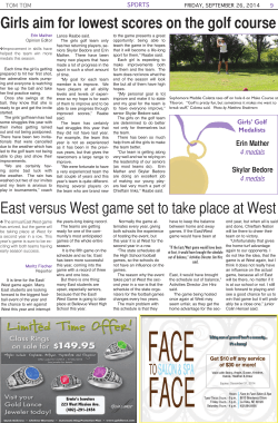 East versus West game set to take place at West Girls aim