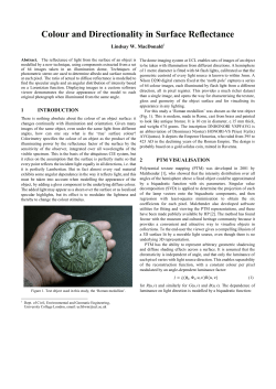 Colour and Directionality in Surface Reflectance