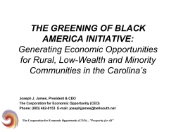 CEO - The Corporation For Economic Opportunity