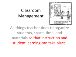 Classroom Management