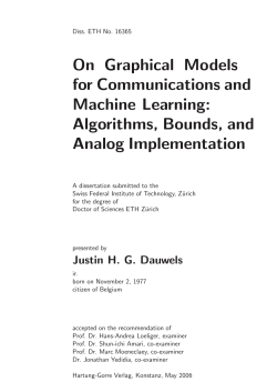 On Graphical Models for Communications and Machine Learning