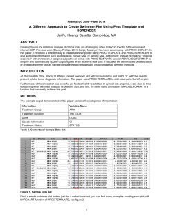 A Different Approach to Create Swimmer Plot Using