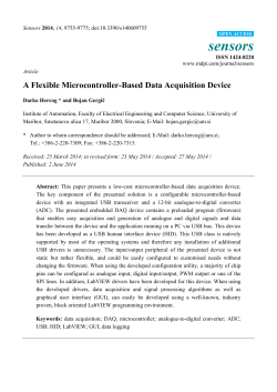 A Flexible Microcontroller-Based Data Acquisition Device