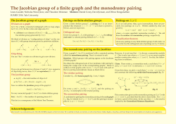 The Jacobian group of a finite graph and the monodromy