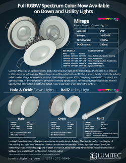 Mirage Full RGBW Spectrum Color Now Available
