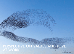 perspective on values and love at work