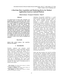 A Real time Data Acquisition and Monitoring Device for Medical