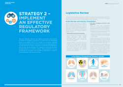 strategy 2 &ndash; implement an effective regulatory framework