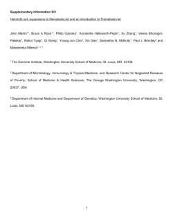 Helminth.net Site Tutorial