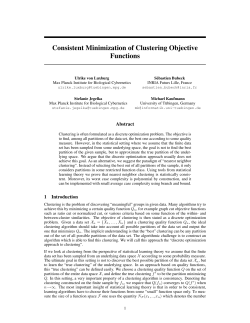 Consistent Minimization of Clustering Objective Functions