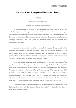 On the Path Length of Postural Sway - ada