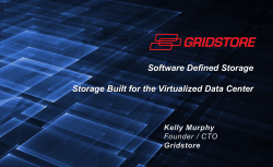 Software Defined Storage 2014-03-11