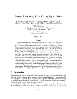 Subgraph Counting: Color Coding Beyond Trees