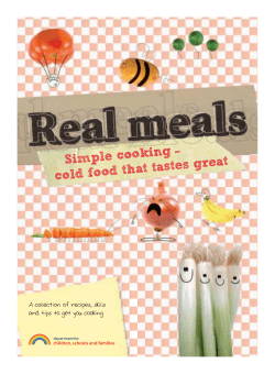 cold food that tastes great Simple cooking