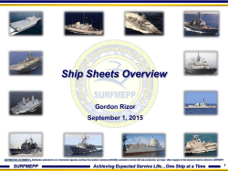 Ship Sheet Overview - Port Engineer Website