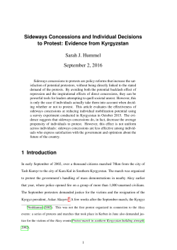 Sideways Concessions and Individual Decisions to Protest