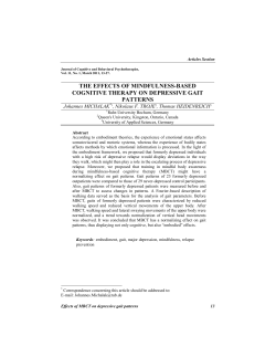 the effects of mindfulness-based cognitive therapy