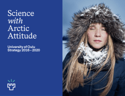 University of Oulu Strategy 2016-2020