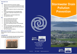 Stormwater Drain Pollution Prevention