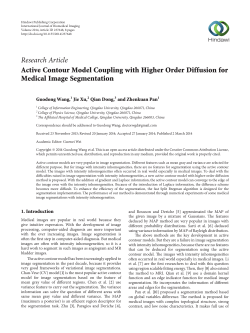 Active Contour Model Coupling with Higher Order Diffusion for
