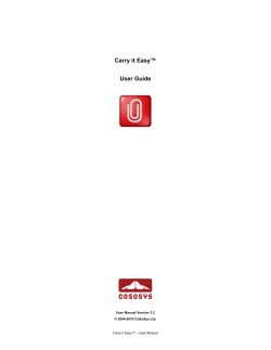 Carry it Easy Manual