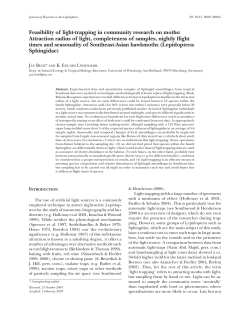 Feasibility of light-trapping in community research on moths