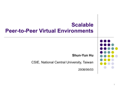 Scalable Peer-to-Peer Networked Virtual Environment