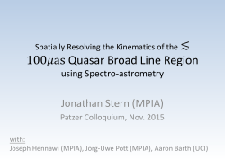 Can we resolve the *100*as broad line region?