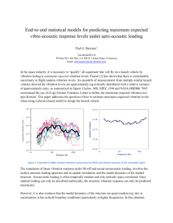 End-to-end statistical models for predicting maximum expected vibro