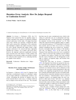 Harmless Error Analysis: How Do Judges