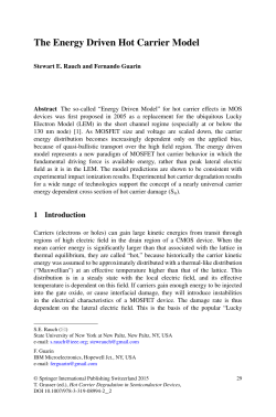 The Energy Driven Hot Carrier Model