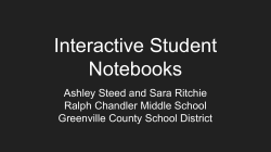 Interactive Student Notebooks