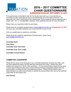 committee leadership - American Bar Association