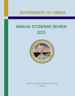 annual economic review 2015 government of liberia - (MFDP)