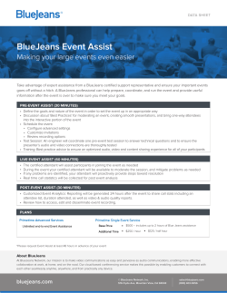 BlueJeans Event Assist data sheet here.