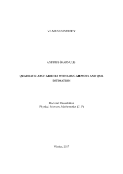 ARCH models with long memory and their estimation