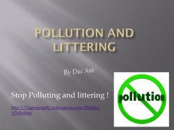 Pollution and Littering