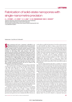 Fabrication of solid-state nanopores with single