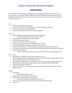 Rules - Clarion University