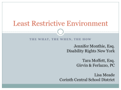 LRE principle in Daniel RR v. State Board of Education