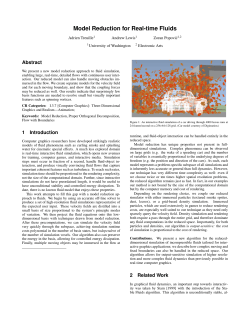 Model Reduction for Real-time Fluids