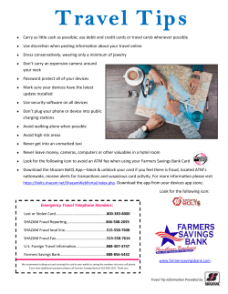 use debit and credit cards or travel cards whenever possible Use