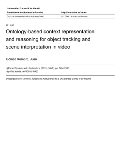 Ontology-based context representation and reasoning for object