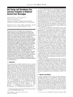 Net Energy and Greenhouse Gas Emission Evaluation of Biodiesel